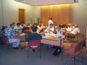 Expert meeting prior to competition (Experts finalising details!)