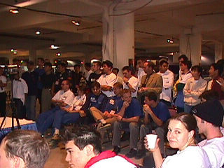 Good shot of briefing audience320.jpg (26115 bytes)